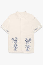Knitted Vase Shirt - Off White