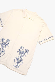 Knitted Vase Shirt - Off White