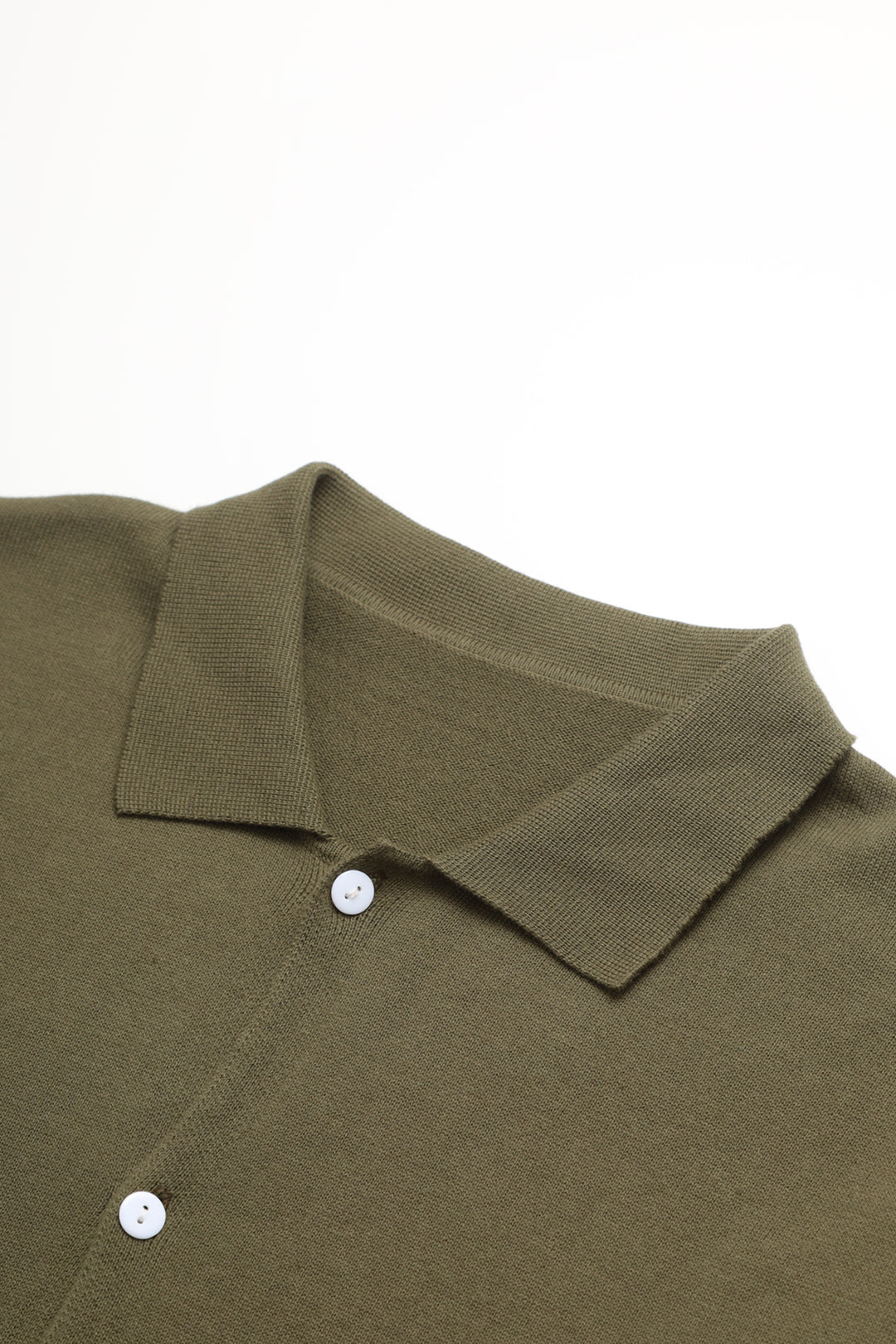 Knitted Vase Shirt - Olive