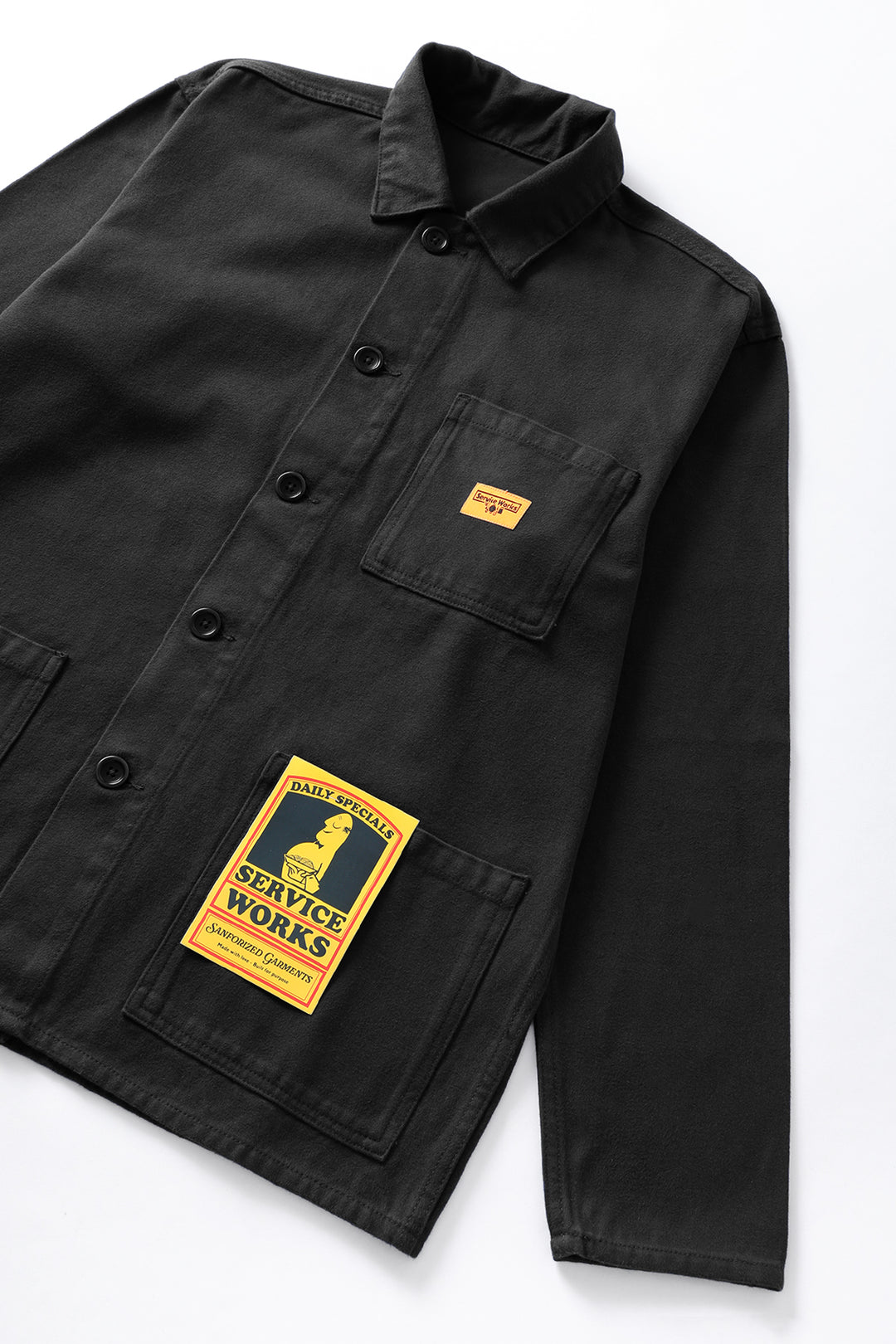 Moleskin Coverall Jacket - Black