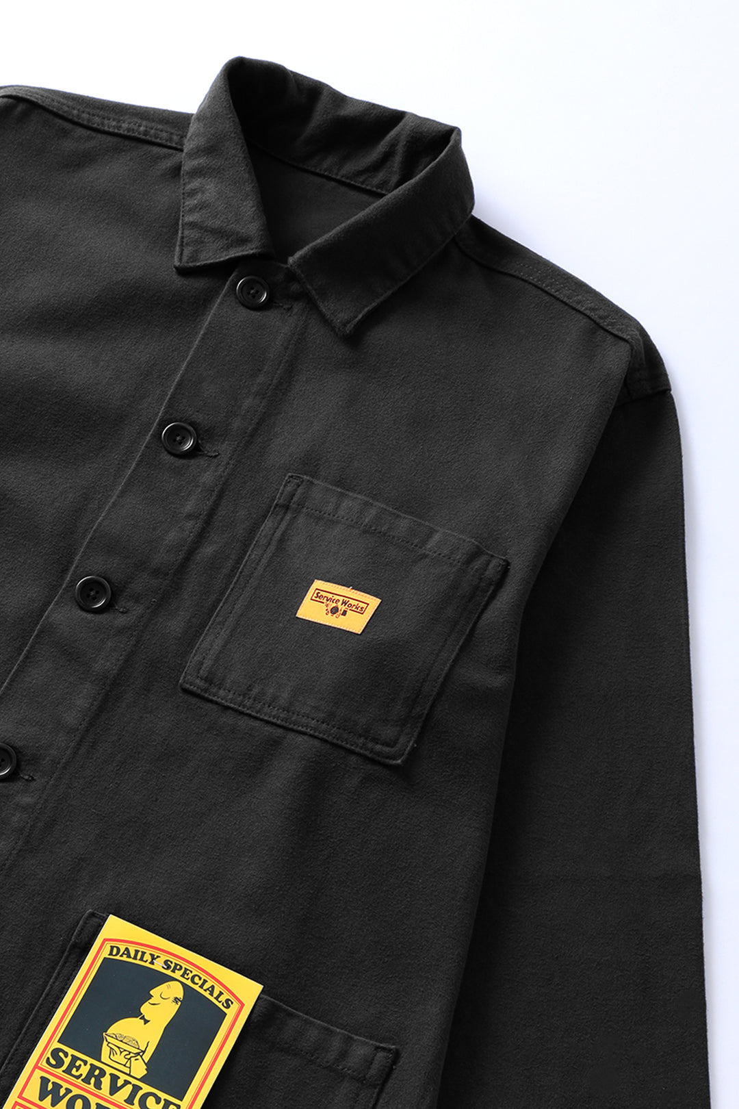 Moleskin Coverall Jacket - Black