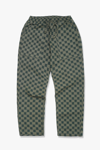 Classic Chef Pants - Green Checker