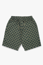Classic Chef Shorts - Green Checker