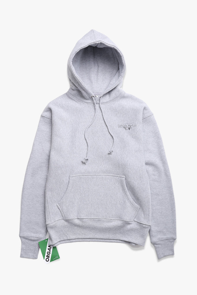 12oz Scribble Logo Hoodie - Grey