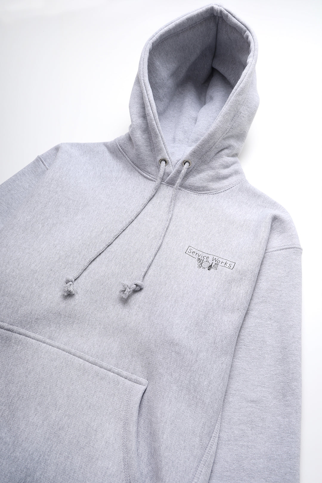 12oz Scribble Logo Hoodie - Grey