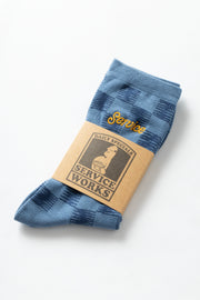 Checker Socks - Blue