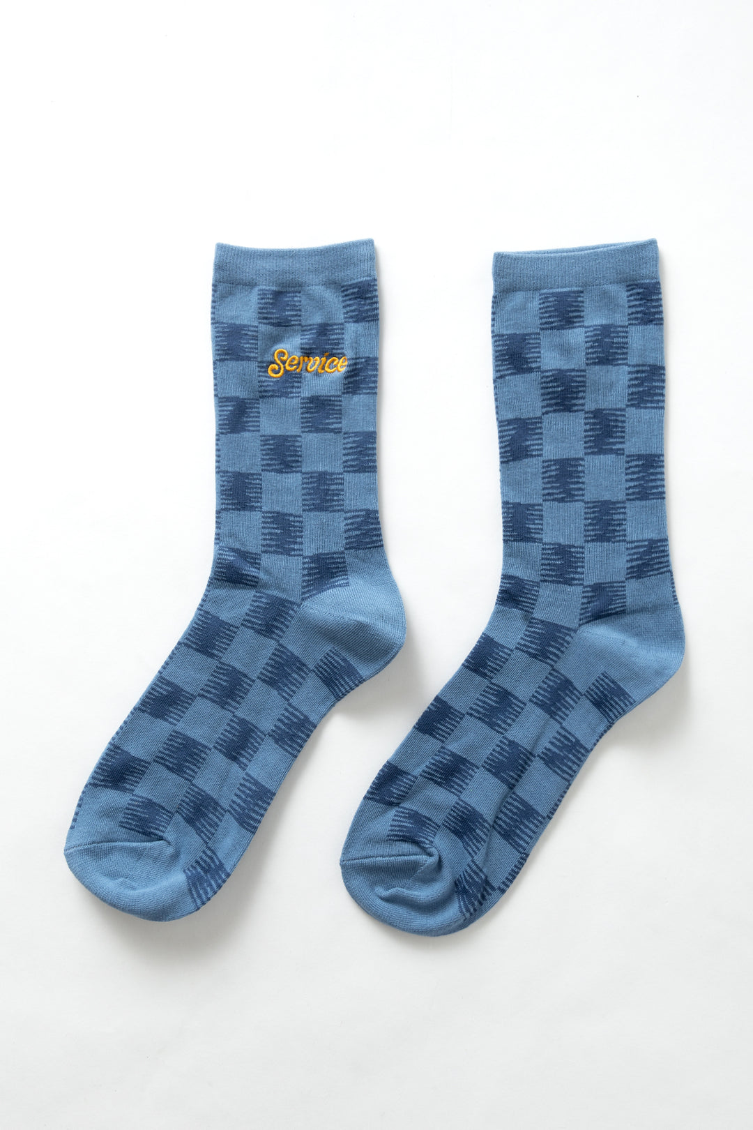 Checker Socks - Blue