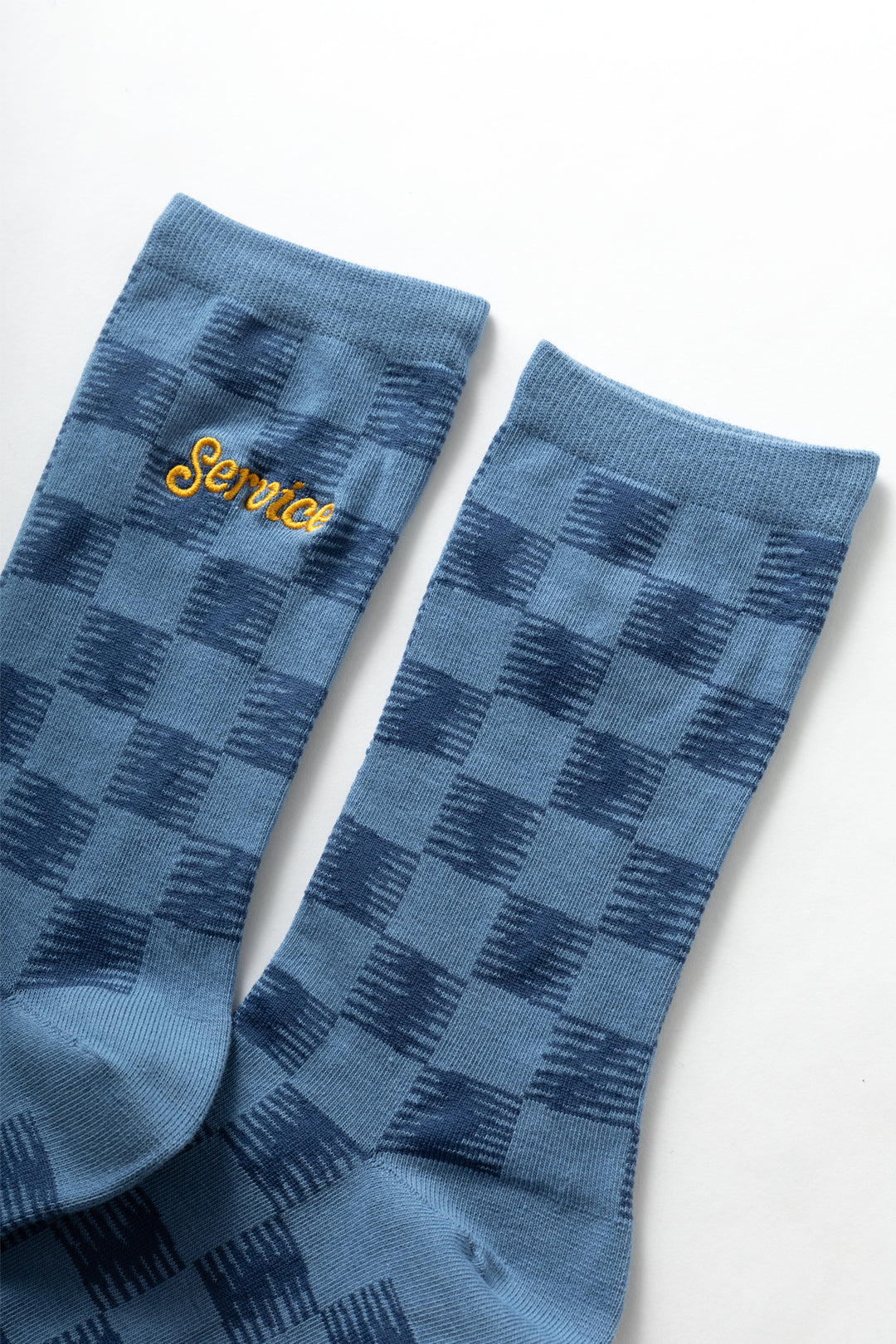 Checker Socks - Blue