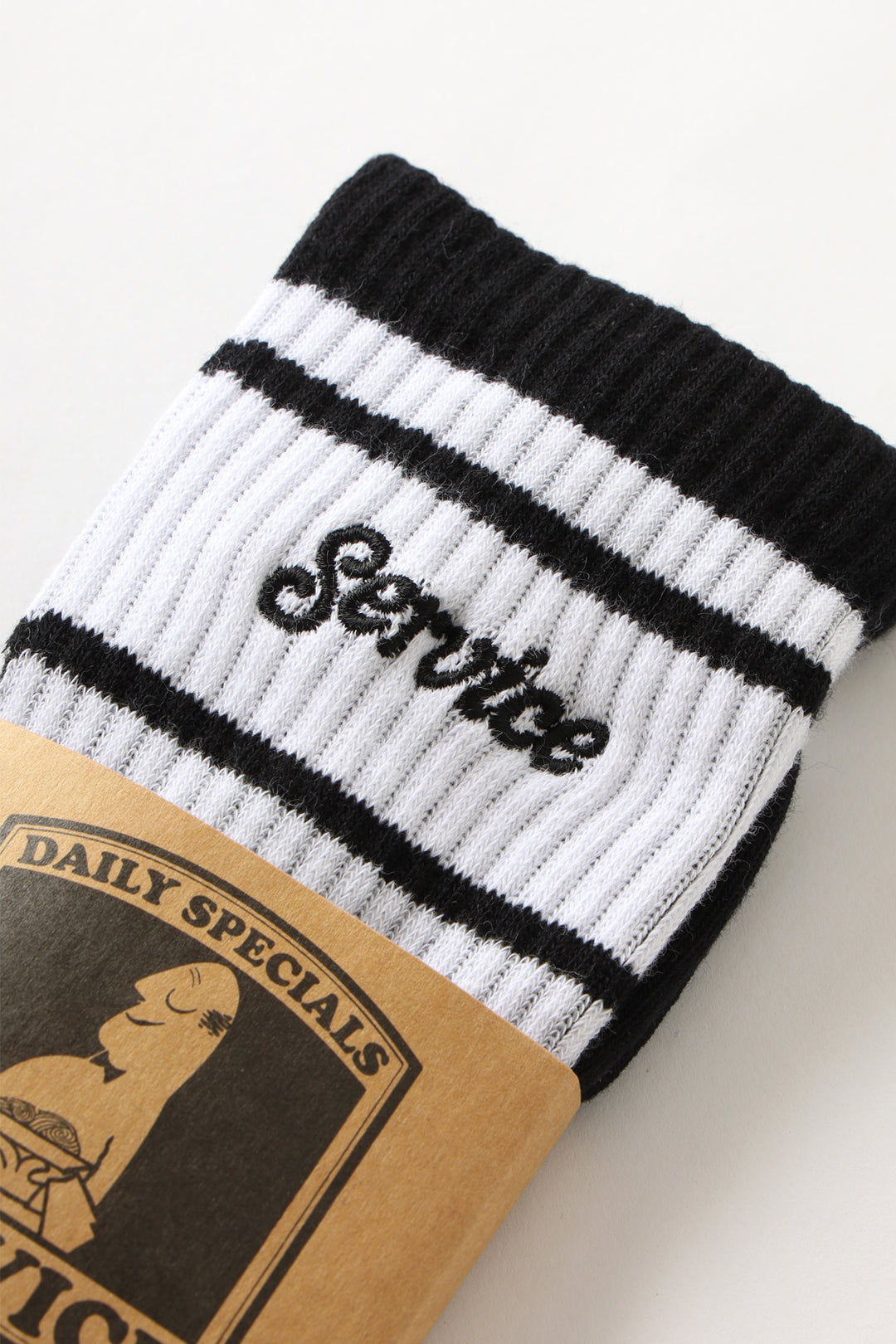 Logo Ringer Socks - Black