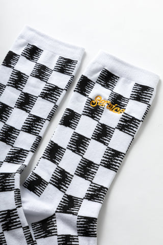 Checker Socks - Mono