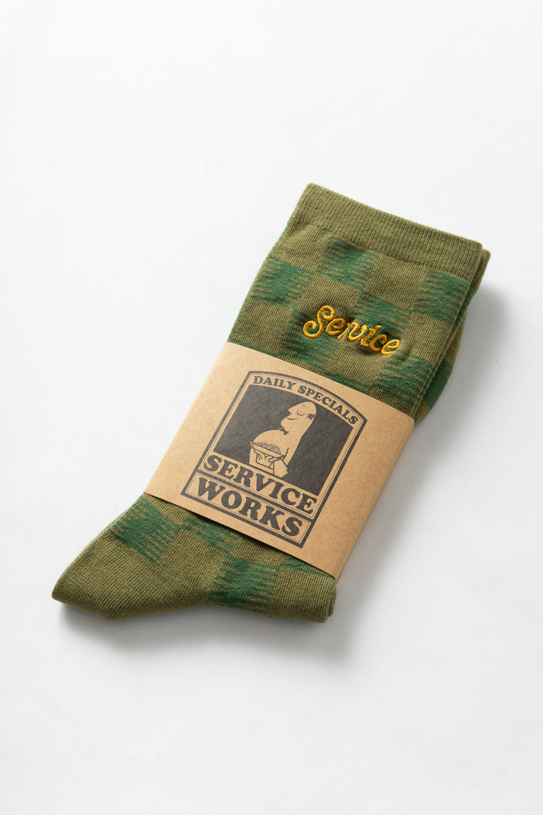 Checker Socks - Green