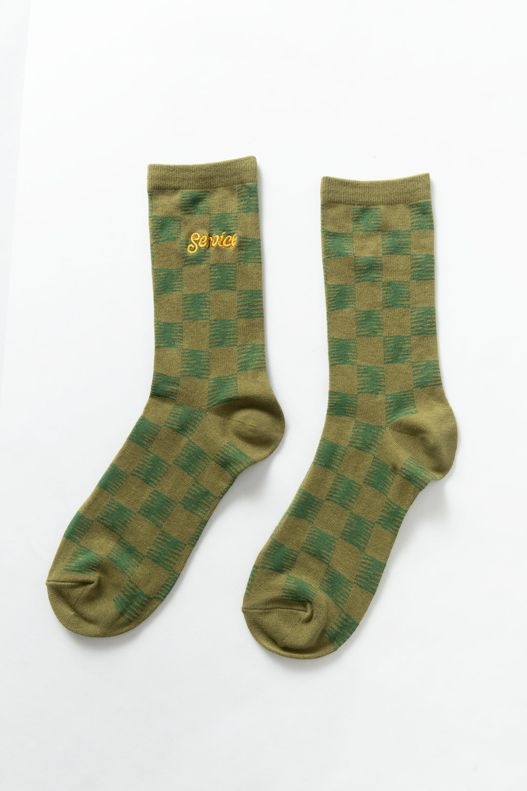 Checker Socks - Green