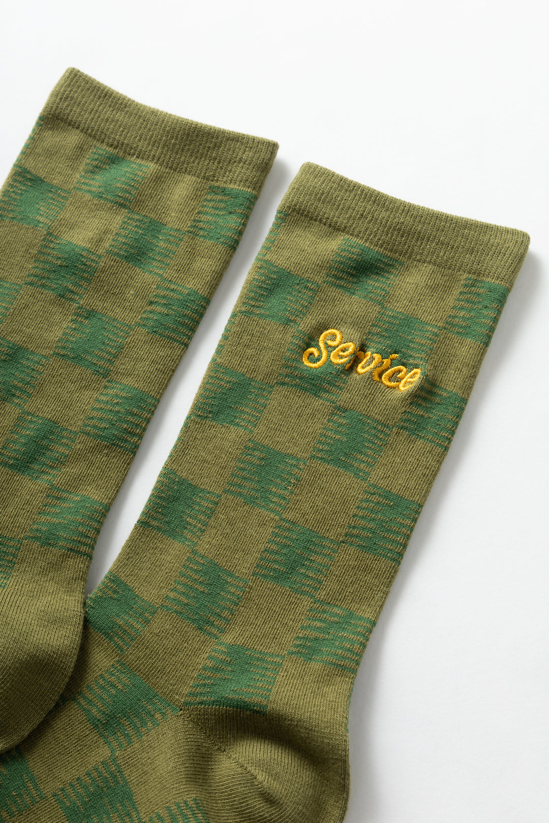 Checker Socks - Green