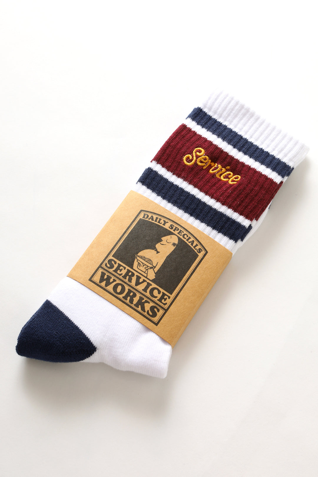 Logo Ringer Socks - White