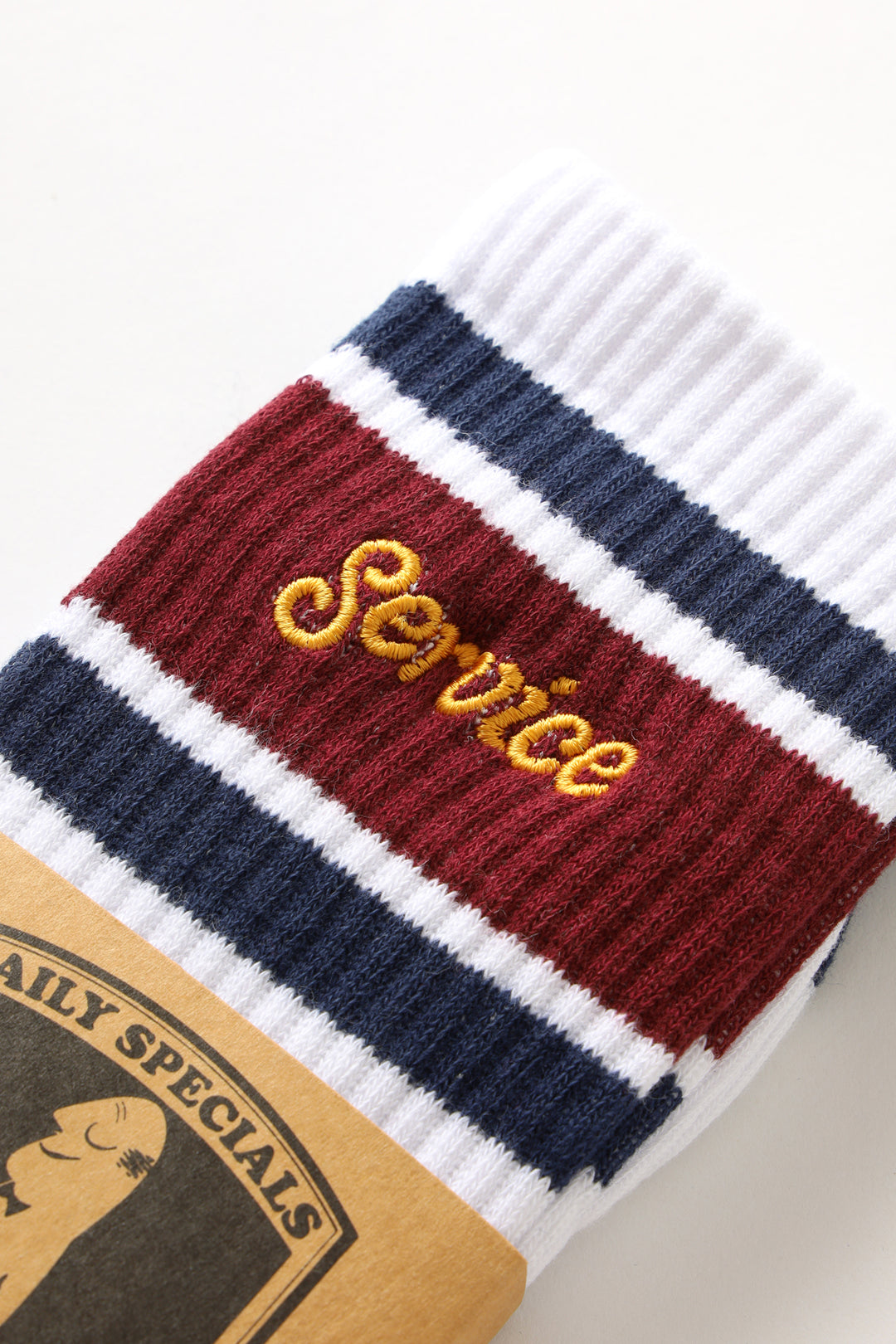 Logo Ringer Socks - White