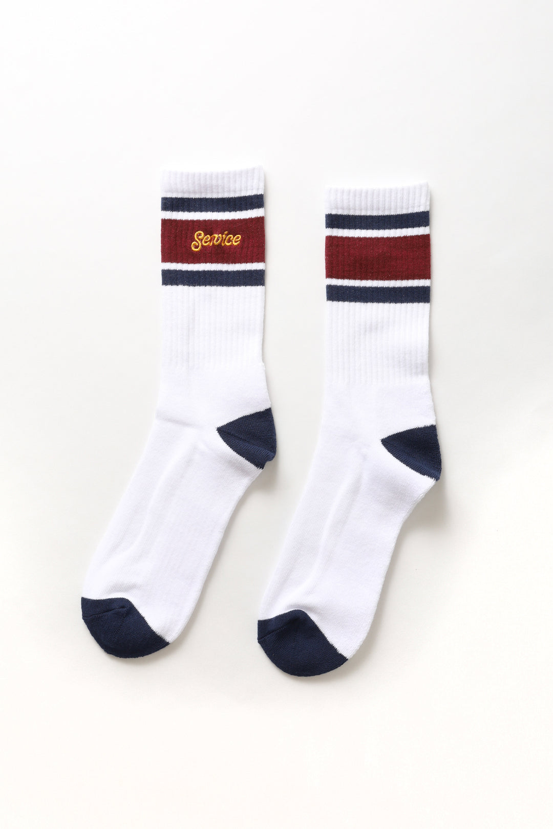 Logo Ringer Socks - White