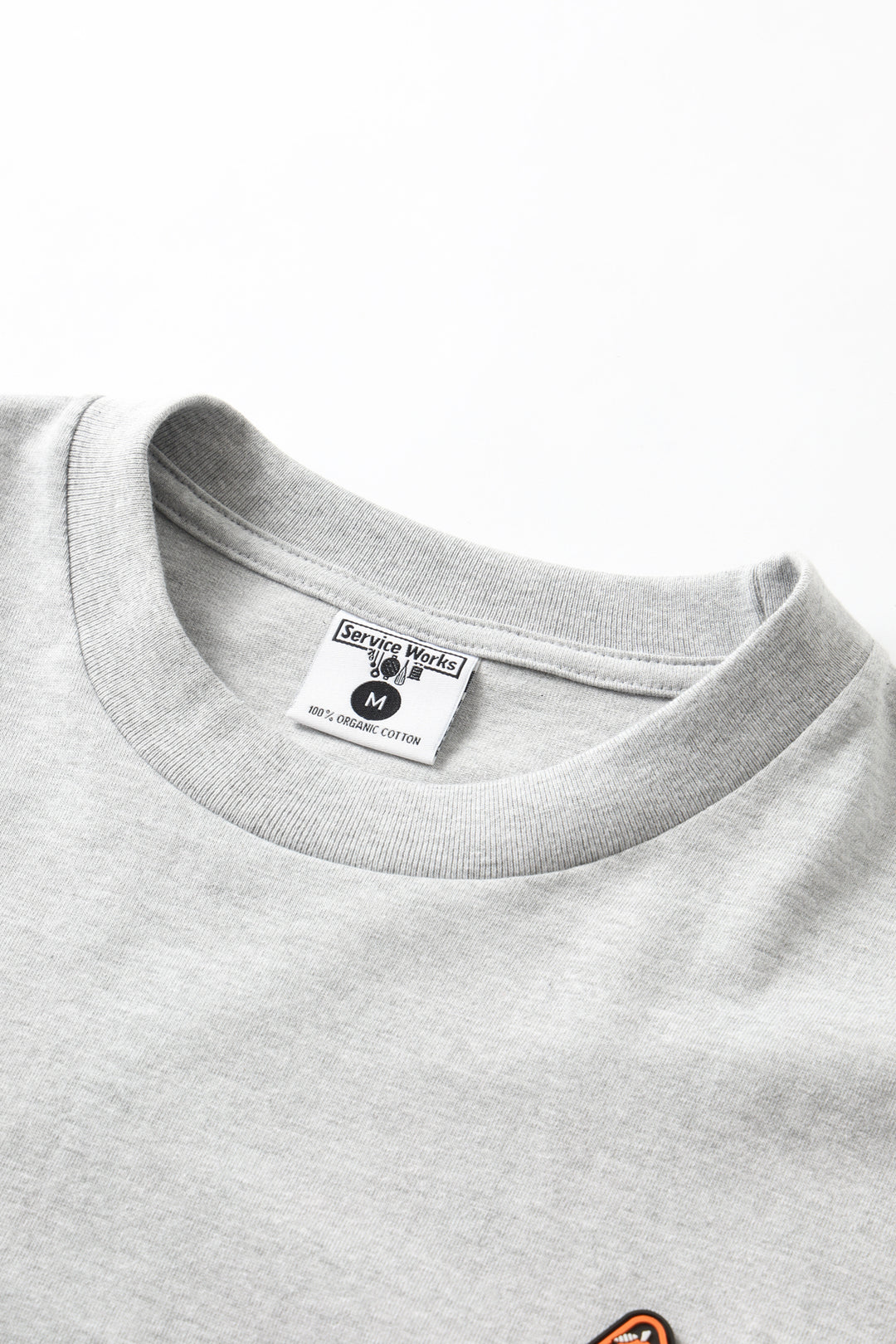 Sticker Tee - Heather Grey