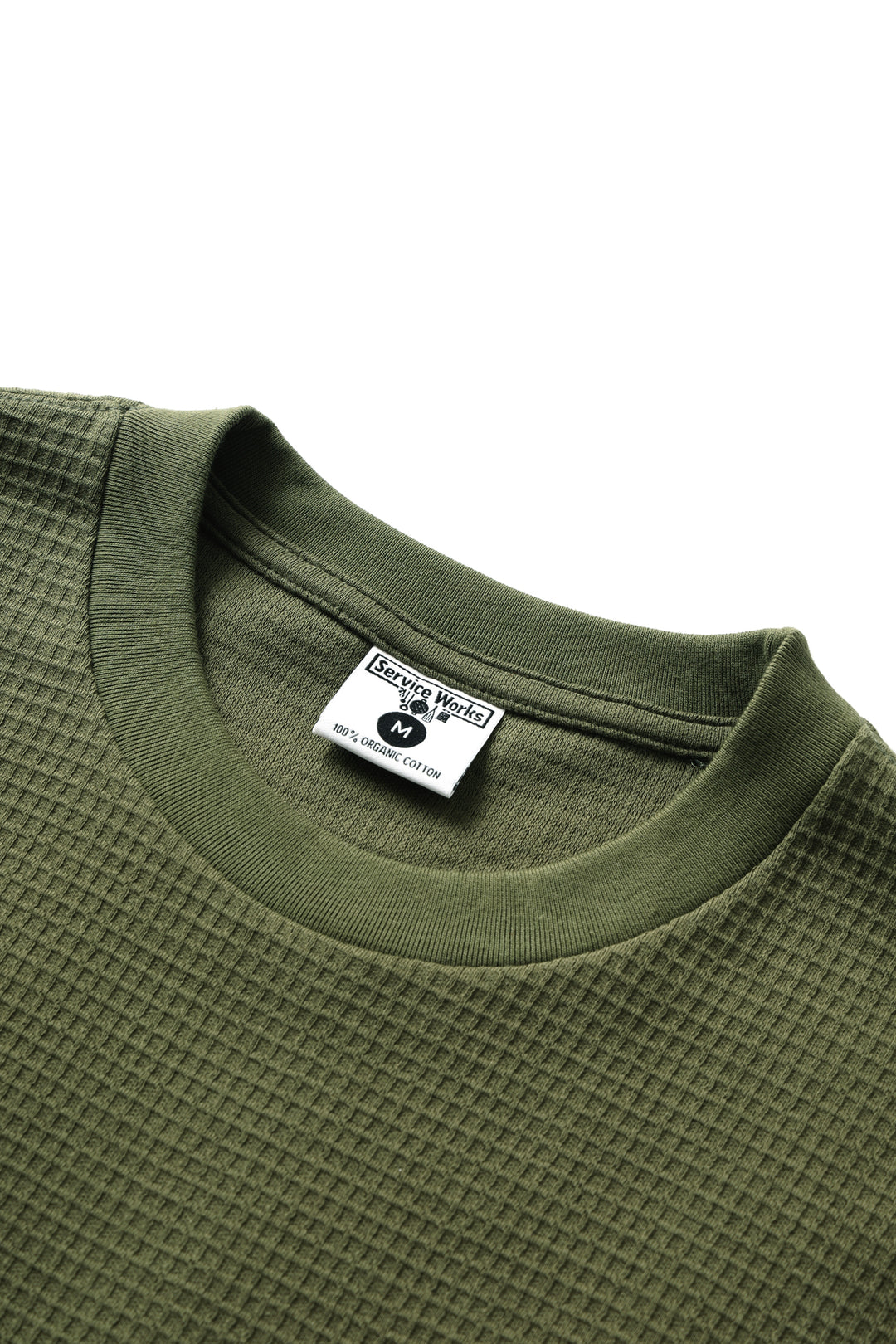 Waffle Pocket Tee - Olive