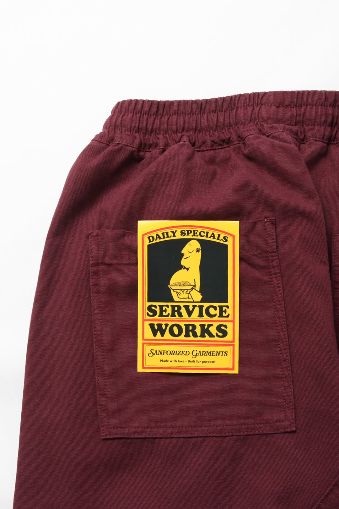 Classic Chef Pants - Burgundy