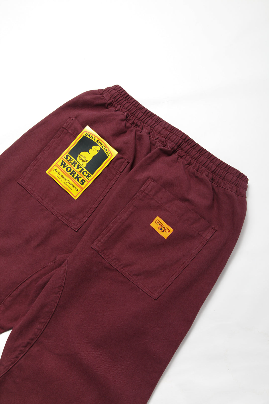 Classic Chef Pants - Burgundy