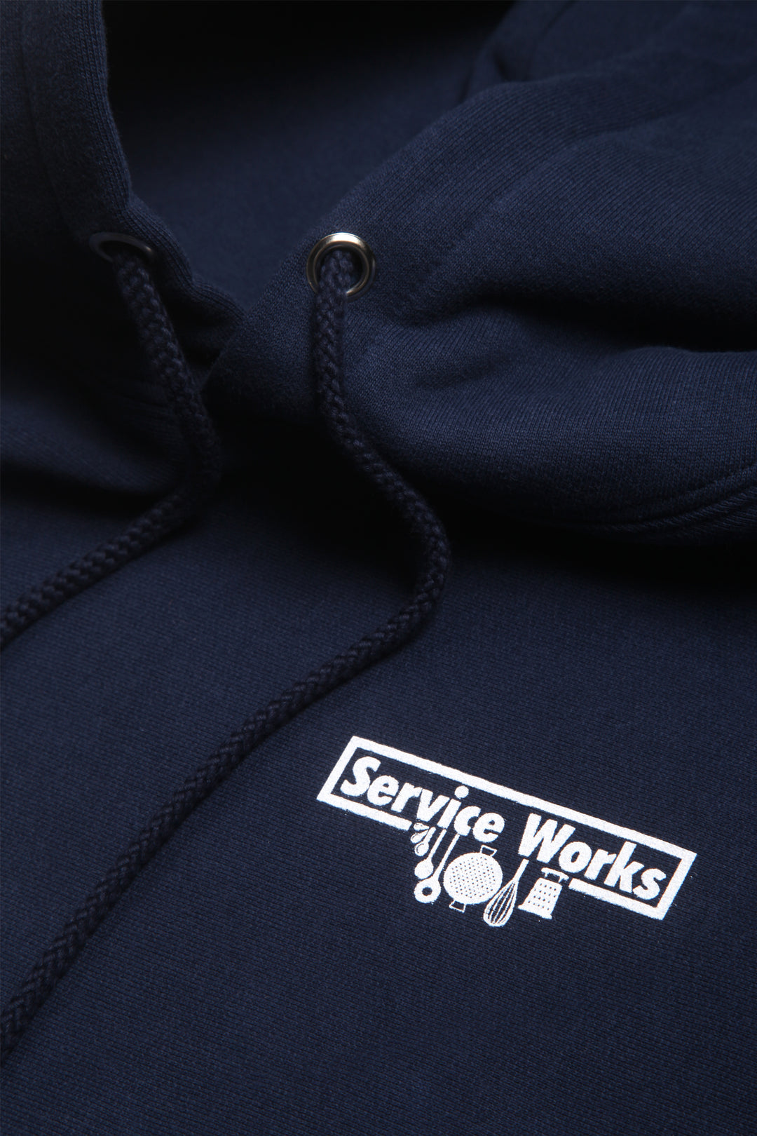 Heavyweight 12oz Logo Hoodie - Navy